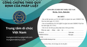 MẪU DI CHÚC KHÔNG CẦN CÔNG CHỨNG THEO QUY ĐỊNH CỦA PHÁP LUẬT